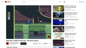 A screenshot of a Youtube's video page.